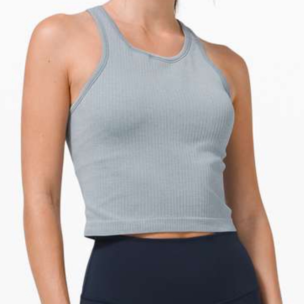 Lululemon 🍋 Ebb To Street Racerback Crop Tank Size 10